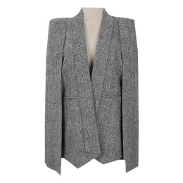SKLS029 Mass Customized Women's Work Suit Jacket Fashion Design Cloak Shawl Plaid Blazer Suit Jacket Supplier  split sleeve blazer SKLS029 Mass Customized Women's Work Suit Jacket Fashion Design Cloak Shawl Plaid Blazer Suit Jacket Supplier  split sleeve blazer